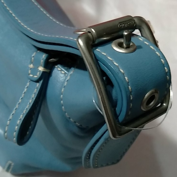 COACH Moondance Blue Leather Hobo Bag, NWT Handbags - COACH Hobo Moondance Blue Leather Bag